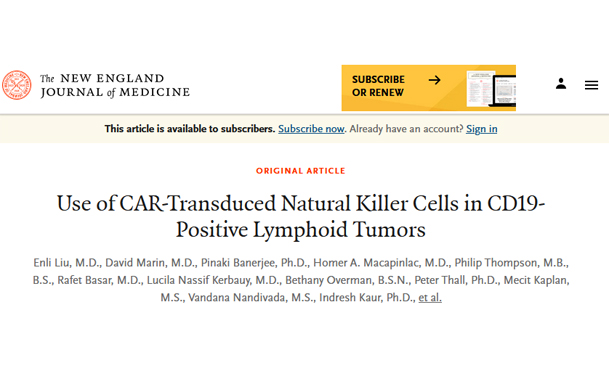 臍帶血NK細胞讓他結束了長達12年的化療長跑
